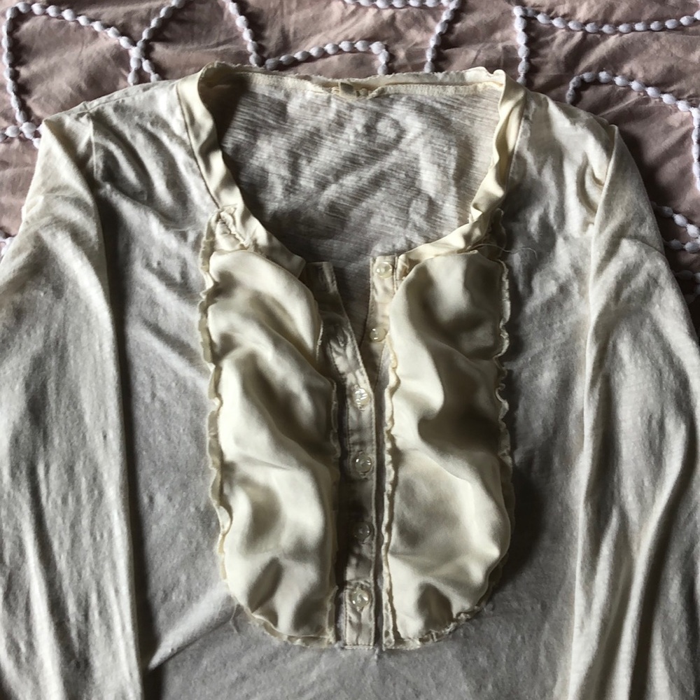 J Crew 3/4 sleeve top